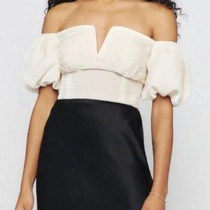 Reformation Amina Off Shoulder Top